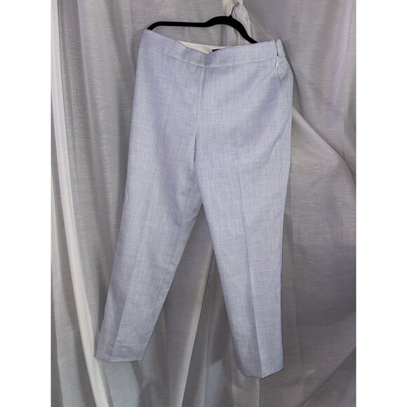 NWT Talbots Women’s Dress Pants Size 8 White And Blue - Picture 1 of 11
